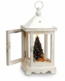 Mr. Christmas Rustic Lighted Fiber Optic Musical Table Top Lantern #78751