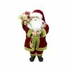 Northlight 24" Red And Green Standing Santa With Presents Christmas Figure