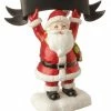 Raz 10" Red And White Glitter Santa Claus Stocking Holder With Chalkboard Banner Christmas Decoration