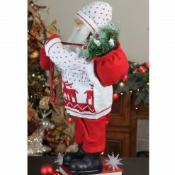 Northlight 25" White And Red Santa In Knit Deer Sweater With Sack Of Pine Figure Decoration 8 Northlight 25" White And Red Santa In Knit Deer Sweater With Sack Of Pine Figure Decoration -Northlight Shop jn0y732op0bjyis4zonvrriopgqgk9va 41098.1665610434