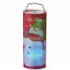 Midwest 12" Battery Operated Red LED Color Changing Snowman Christmas Lantern