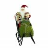Northlight 4' Deluxe Animated Musical Santa Claus In Jeweled Sleigh Christmas Decoration