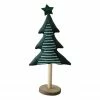 Northlight 16" Green Christmas Tree With Wooden Base Tabletop Decoration