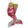 Northlight 24" Pink And Gold Sequined Iridescent Mermaid Christmas Stocking