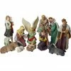 LB International 11-Piece Hand Painted Religious Christmas Nativity Figurine Set 12"