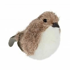 Northlight 6.25" Brown And White Bird Christmas Figure Tabletop Decor