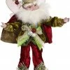 Mark Roberts 10" White And Red Luxe Lodge Christmas Fairy Figure