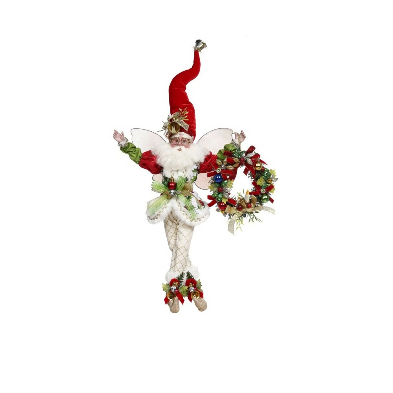 Mark Roberts Christmas Wreath Fairy, Medium 15" #51-24022 1 Mark Roberts Christmas Wreath Fairy, Medium 15" #51-24022