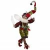 Mark Roberts Coal Stocking Christmas Fairy Green And Red, Medium 15" #51-05852