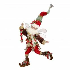 Mark Roberts Red And Brown Jingle Bells Christmas Fairy, Medium 16" #51-05906