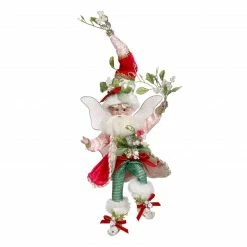 Mark Roberts Red And Green Mistletoe Christmas Fairy, Small 9-Inches