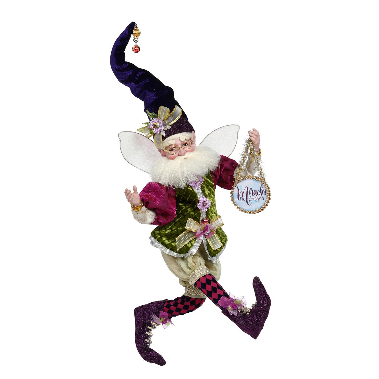 Mark Roberts Green And Purple Miracles Christmas Fairy, Large 19-Inch 1 Mark Roberts Green And Purple Miracles Christmas Fairy, Large 19-Inch