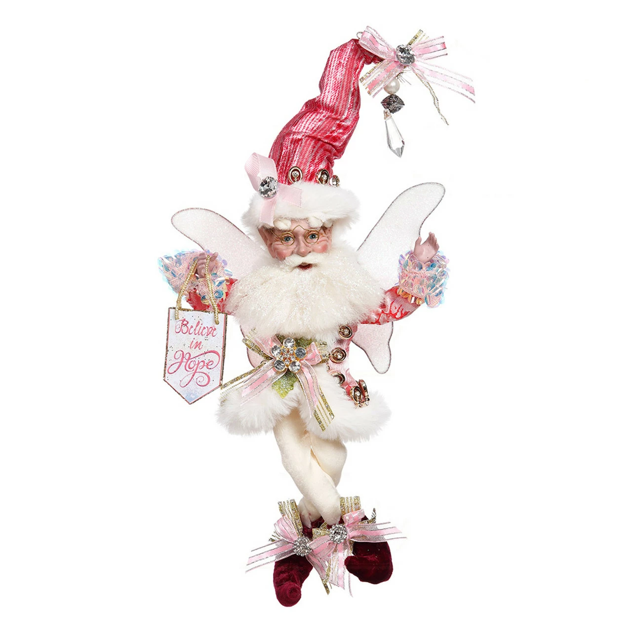 Mark Roberts Spirit Of Hope Breast Cancer Awareness Fairy - Small 10" #51-16512 1 Mark Roberts Spirit Of Hope Breast Cancer Awareness Fairy - Small 10" #51-16512