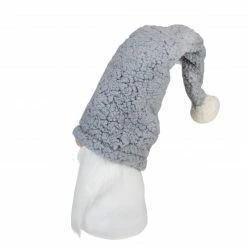 MeraVic 28" White And Gray Gnome With A Sherpa Snowflake Bendable Winter Hat -Northlight Shop meravic r731620a 2 72996.1587644959