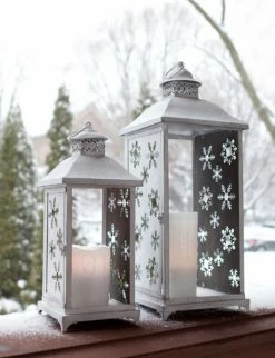 Melrose Set Of 2 Large White Cut-Out Snowflake All-Weather Iron And Glass Christmas Candle Lanterns 5 Melrose Set Of 2 Large White Cut-Out Snowflake All-Weather Iron And Glass Christmas Candle Lanterns -Northlight Shop mg9anp130mgrlosyypsxgy1e4bv2ehka 16061.1588870311