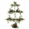 Raz 28" Green And Brown Pine Cone Iced Artificial Tree Christmas Tabletop Decor