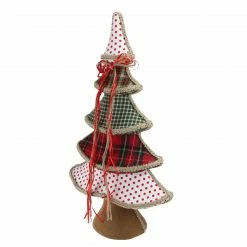 Northlight 23" Red And Green Plaid And Polka Dot Christmas Tree Tabletop Decor -Northlight Shop moz8tsl3h610rtlxrn50b9cpw4kgrdr3 35594.1588403915
