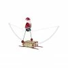 27.5" Mr. Christmas Animated And Musical Unicycling Santa Decoration