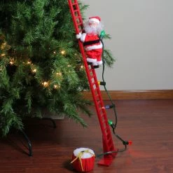 Mr. Christmas Mr Christmas Animated And Musical Climbing Santa With Light Strand -Northlight Shop mrchristmas 36883 3 82285.1612498444