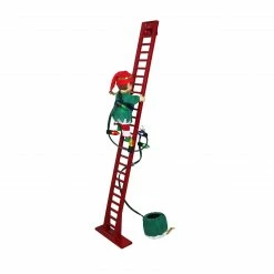 Mr. Christmas Mr Christmas Animated And Musical Climbing Elf With Light Strand