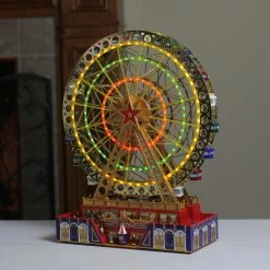 Mr. Christmas 15" Mr Christmas Animated Musical LED Lighted World's Fair Grand Ferris Wheel Decoration #79795 -Northlight Shop mrchristmas 79795 3201 07140.1665610432