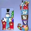 Pacific Rim 9" Red And Blue Sparkle Bright Stocking Frame Christmas Ornament