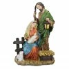 Napco 15" Green And Orange Holy Family Christmas Nativity Figure