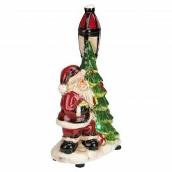 Napco 10.75" Musical LED Santa Light-Post Christmas Figurine -Northlight Shop napco 46965 2 69518.1588415854