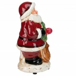 Napco 10.25" LED Musical Indoor Santa Tabletop Christmas Wreath Fan Figurine -Northlight Shop napco 51406 1 25624.1588402572