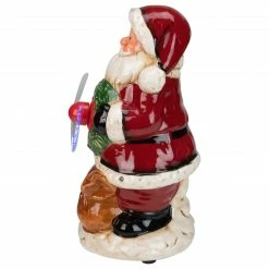 Napco 10.25" LED Musical Indoor Santa Tabletop Christmas Wreath Fan Figurine -Northlight Shop napco 51406 2 67130.1588402572