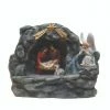 Northlight 18.5" Holy Family And Angel Religious Nativity Fountain With Lamp Tabletop Christmas Decoration