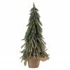 Northlight 20" Downswpt Glittered Pine Tree In Burlap Base - Unlit