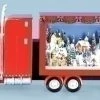 Roman 25.5" Red And White Semi Truck With Winter Scene Christmas Table Topper