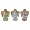 Northlight Set Of 3 Glitter Dusted Gingerbread Christmas Angels 6"