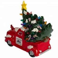 Northlight 8" Red LED Lighted Vintage Truck Hauling Christmas Tree -Northlight Shop northlight20dw92542 3 52566.1633021539