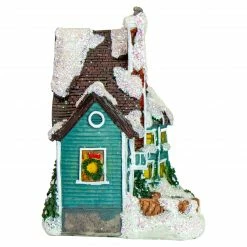 Northlight 5.5" Green LED Lighted Snowy House Christmas Village Decoration -Northlight Shop northlight20dw92544 4 28137.1633627767