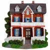 Northlight 4.5" Red And White LED Lighted Colonial House Christmas Village Decoration