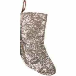 Northlight 17.5" Beige Paillette Sequins Hanging Christmas Stocking -Northlight Shop northlight20hm14693 03 87421.1599873099