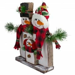 Northlight 16" Snowman Family With Plaid Scarves Table Top Christmas Decoration -Northlight Shop northlight20ja87544 4 sample 53580.1665433301
