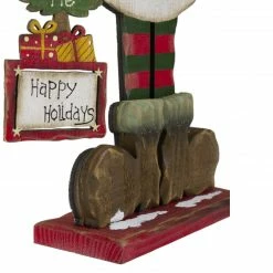 Northlight 17.5" LED Lighted Happy Holidays Snowman Christmas Welcome Sign -Northlight Shop northlight20lk26752 4 58306.1601429473