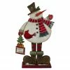 Northlight 17.5" LED Lighted Happy Holidays Snowman Christmas Welcome Sign