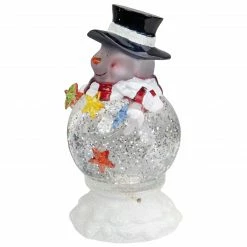 Northlight 7.5" White Battery Operated LED Snowman Glittering Snow Dome Christmas Tabletop Decor -Northlight Shop northlight 20d2015 24023b 1 23521.1591634977