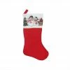 Northlight 19" Red And White Glittered Finish Jolly Snowmen Scene Bordered Stocking