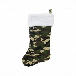 Northlight 18" White And Green Camouflage Christmas Stocking With Cuff 5 Northlight 18" White And Green Camouflage Christmas Stocking With Cuff -Northlight Shop northlight 526999go 3 53793.1599786792