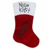 Northlight 19" Red With White Angel Pet Nice Kitty Christmas Stocking