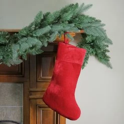 Northlight 18" Solid Red Traditional Hanging Christmas Stocking -Northlight Shop northlight 530004go red 2 new 01554.1665610757
