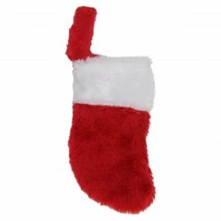 Northlight 7" Red And White Traditional Cuff Mini Christmas Stocking