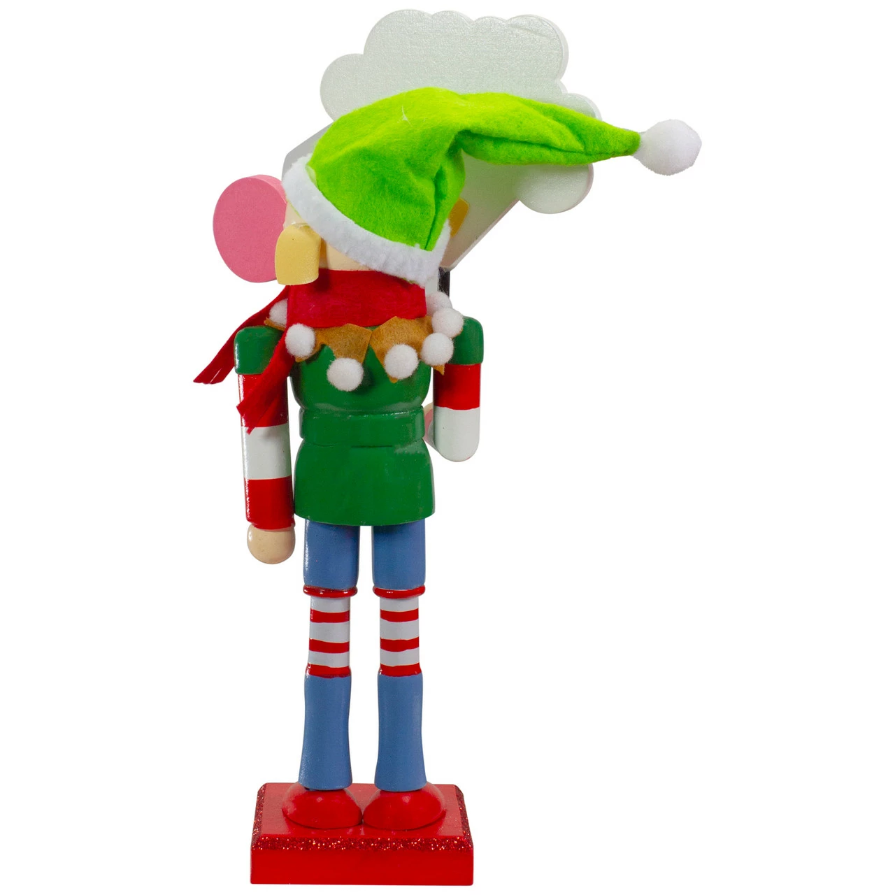 Northlight 11" Tootsie Roll Charms Blow Pop Wooden Christmas Elf Figure 4 Northlight 11" Tootsie Roll Charms Blow Pop Wooden Christmas Elf Figure - Image 4
