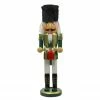 Northlight 14" Green And White Cymbalist Christmas Nutcracker