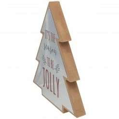 Northlight 10" Tree Shaped Tis The Season To Be Jolly Christmas Sign -Northlight Shop northlight ac92650 3 43330.1665610436